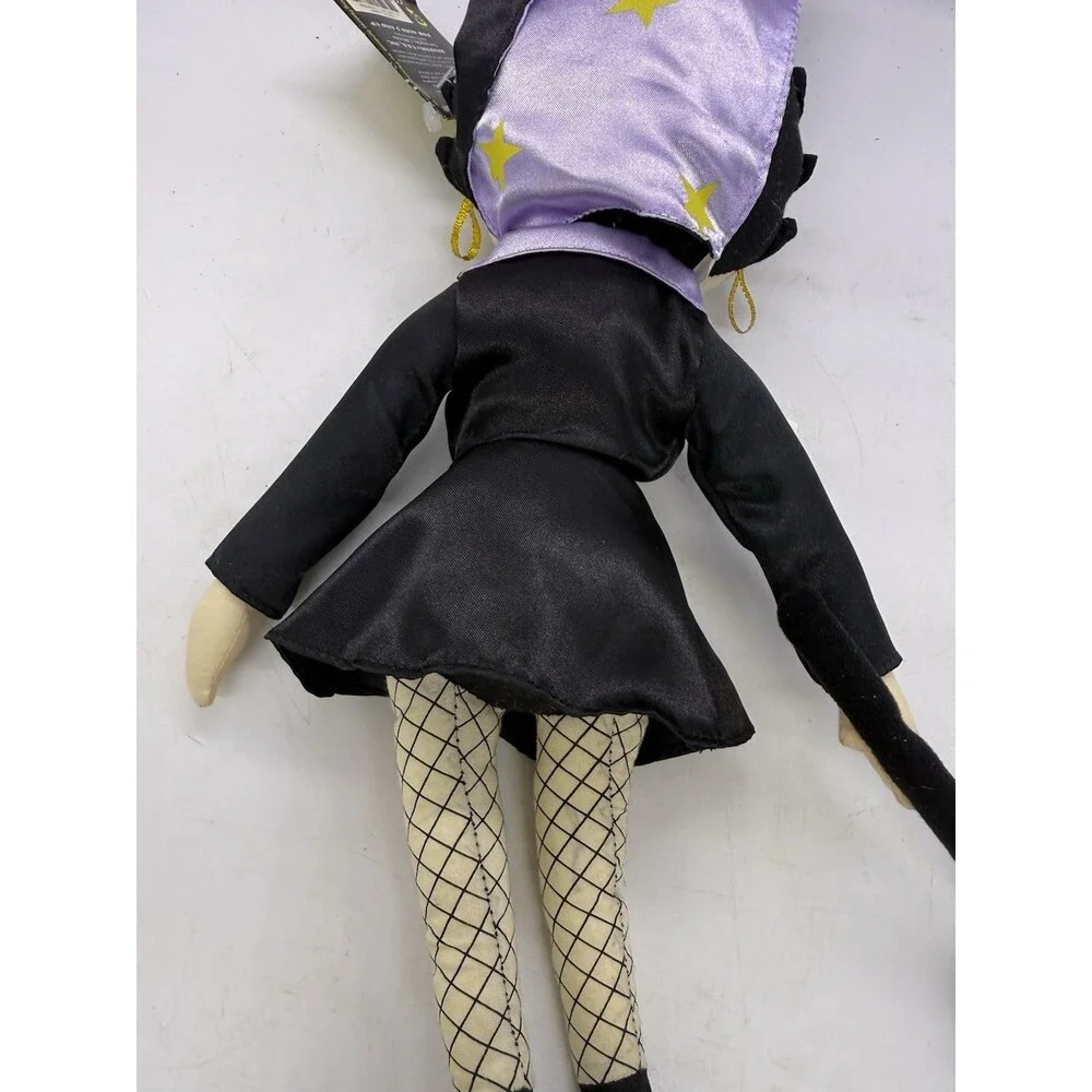 Vintage 2000 Kellytoy Betty Boop 17” Cape Betty w/ Broom Halloween Witch Plush